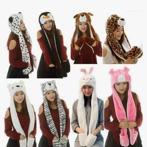 Plush Monkey Hat Scarf with Long Paws NWT